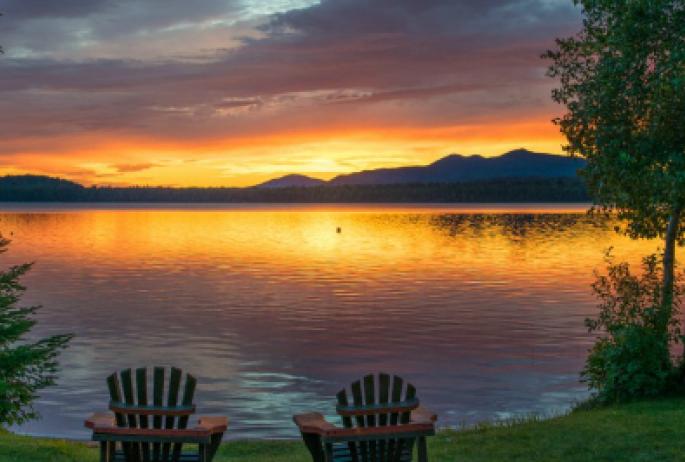 Perfect sunsets over the lake and mountains are just another service they offer.
