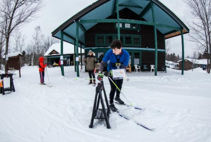 Dewey is a great place to practice for ski orienteering.