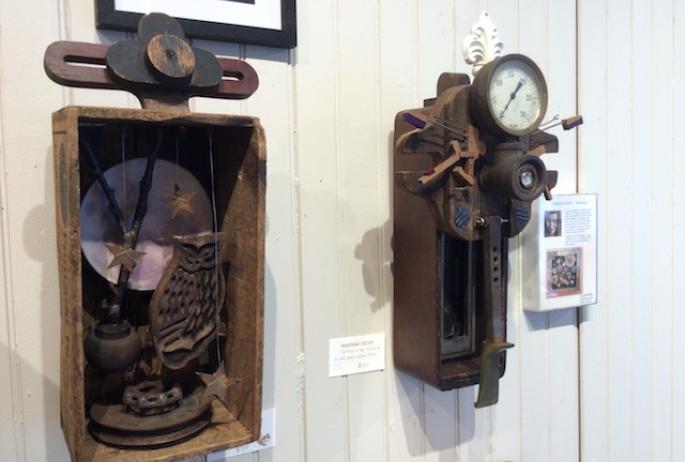 Anastasia Osolin creates unique pieces from found materials: no two alike! She is the 2016 Regional Juried Show winner.
