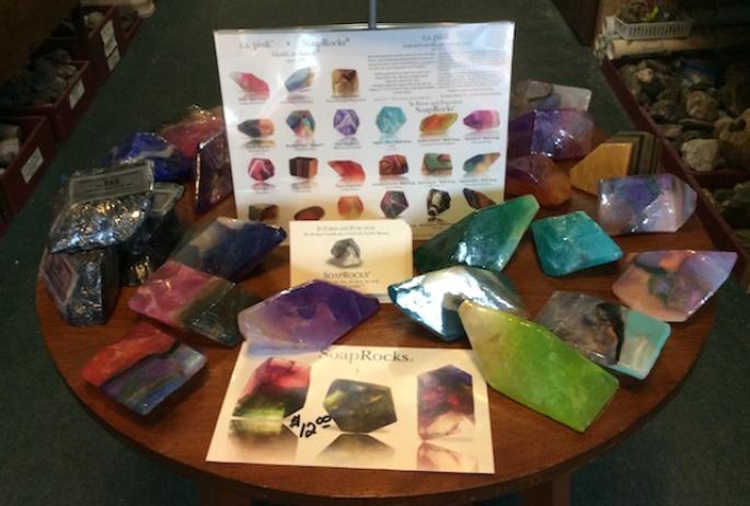 I must go back and get some of these soap rocks at Twin Crystal Rock Shop!