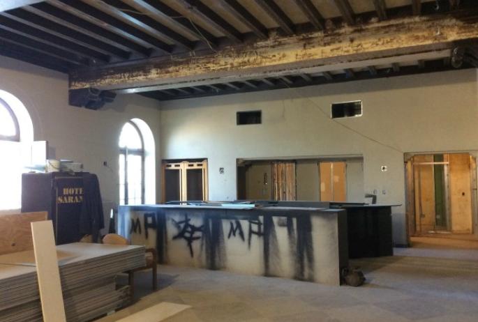 Here, where a bar used to be, there will be an even grander one to replace it.