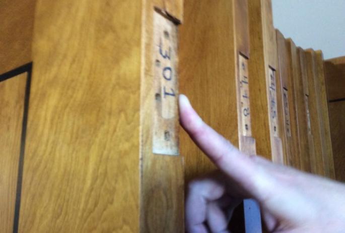 These room and closet doors are numbered so they will go back to where they fit.