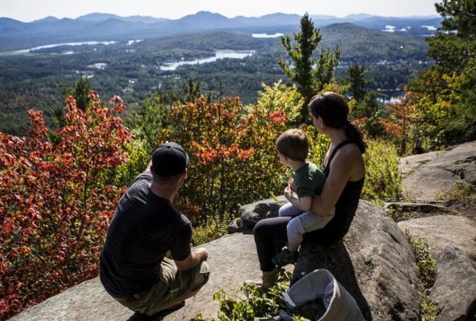 The view from Baker Mountain is a local favorite in Saranac Lake.