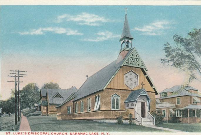 Vintage postcard of St. Luke's