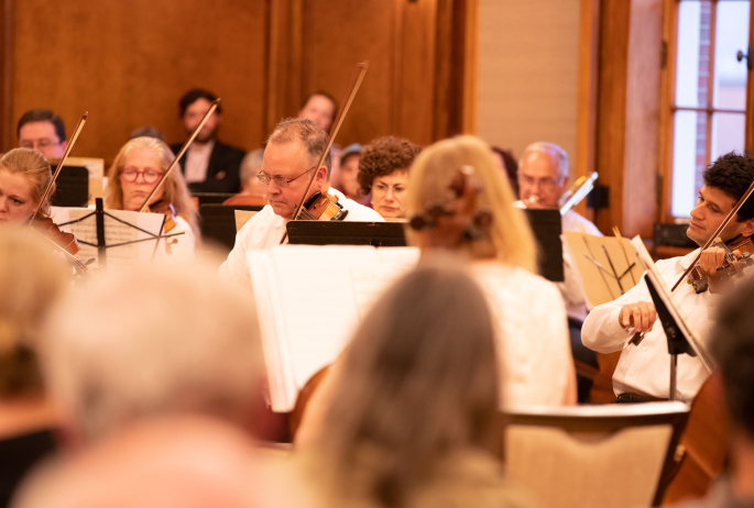 The Lake Placid Sinfonietta performing in Saranac Lake.