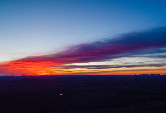 Bring those headlamps and enjoy this incredible sunset vantage point.
