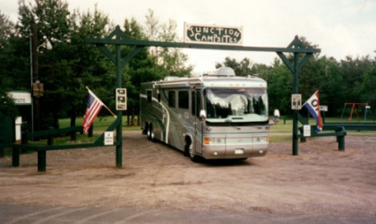 Entry Sign for the Junction Campground