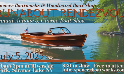 photo of a wooden power boat