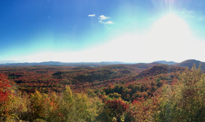 Floodwood Mountain is a fine choice for fall color.