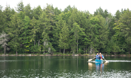 The Paul Smiths area is marvelous paddling among interesting lakes.