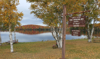 The sign for James A. Latour Park