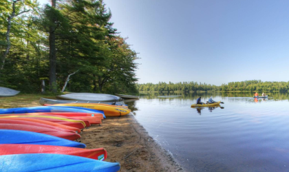 Plenty of paddling at Rollins Pond.