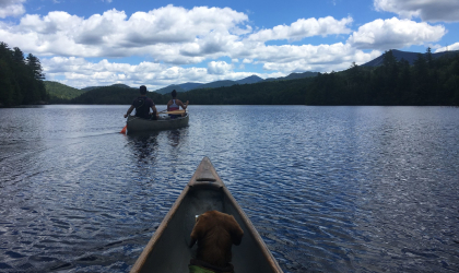 Paddling on Moose Pond