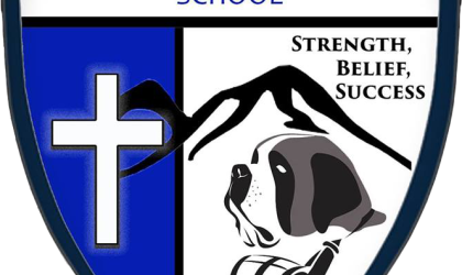 St Bernards School logo of sheild
